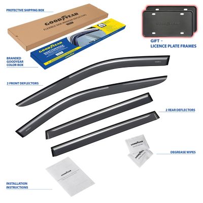Goodyear Tape-On Window Deflectors Shatterproof for Toyota RAV4 13-18