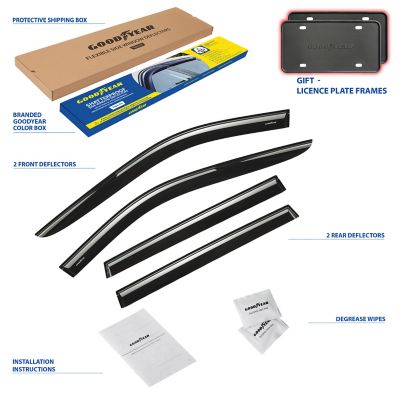 Goodyear Tape-On Window Deflectors Shatterproof for Toyota RAV4 19-23