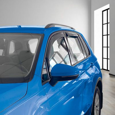 Image showing  In-Channel Window Deflectors Shatterproof for Volkswagen Tiguan 18-23, 4 pc.