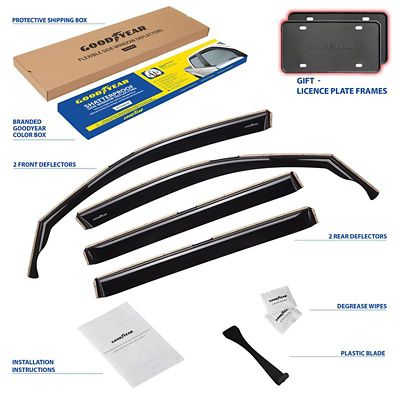 Image showing  In-Channel Window Deflectors Shatterproof for Volkswagen Tiguan 18-23, 4 pc.