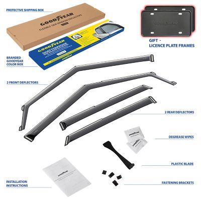 Goodyear In-Channel Window Deflectors Shatterproof for Chevy TrailBlazer 21-23, 4 pc.