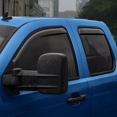 Image showing  In-Channel Window Deflectors Shatterproof for Chevy Silverado/GMC 1500 Sierra 2007-2013 Extended Cab, 4 pc. GY003418LP