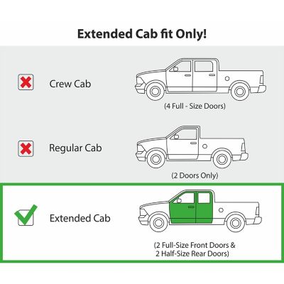 Image showing  In-Channel Window Deflectors Shatterproof for Chevy Silverado 07-13 Extended Cab, 4 pc.