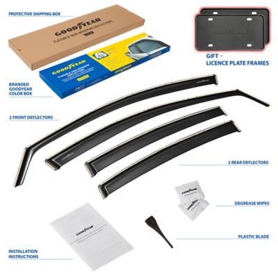 Goodyear In-Channel Window Deflectors Shatterproof for Hyundai Elantra 17-20, 4 pc.