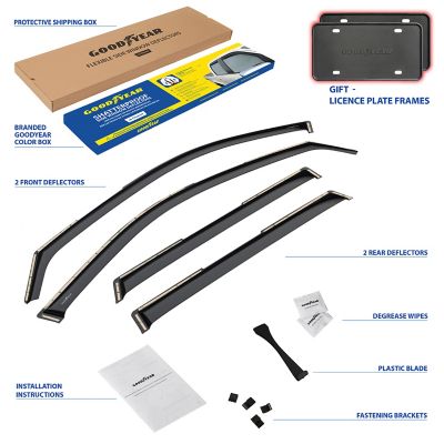 Goodyear In-Channel Window Deflectors Shatterproof for Hyundai Palisade 21-23, 4 pc.