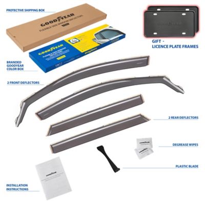 Goodyear In-Channel Window Deflectors Shatterproof for Hyundai Tucson 16-20, 4 pc.