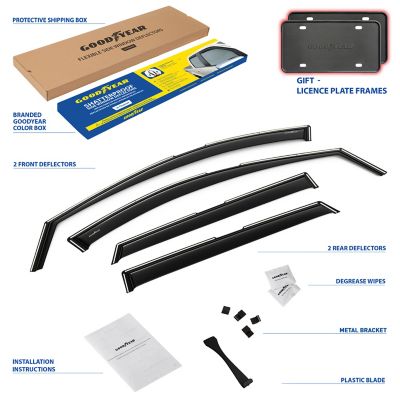 Goodyear In-Channel Window Deflectors Shatterproof for Hyundai Tucson 21-23, 4 pc.