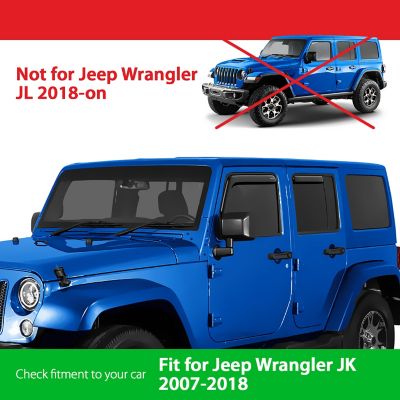 Image showing  In-Channel Window Deflectors Shatterproof for Volkswagen Tiguan 18-23, 4 pc. GY003492