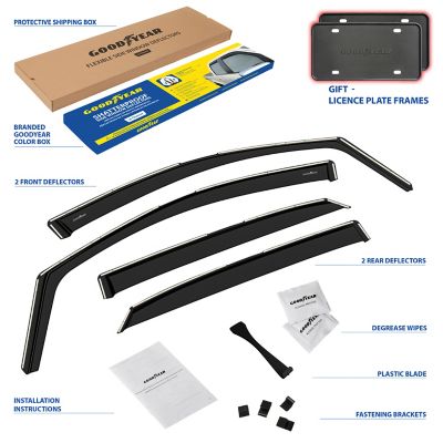 Goodyear In-Channel Window Deflectors Shatterproof for Lexus RX 16-22, 4 pc.