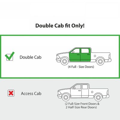 Image showing  In-Channel Window Deflectors Shatterproof for Toyota Tacoma 16-23 Double Cab, 4 pc.