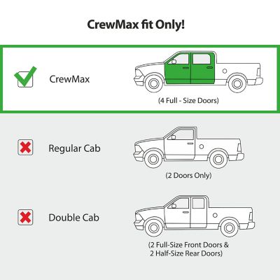 Image showing  In-Channel Window Deflectors Shatterproof for Toyota Tundra 07-21 CrewMax, 4 pc.