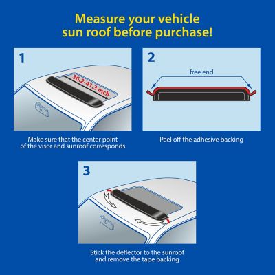 Image showing  Sun Roof Deflector Shatterproof 42,5 in.
