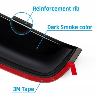 Image showing 3 th CLIM ART Sun Roof Deflector, Extra Durable 35,6 in., SR01005