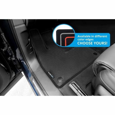 Image showing  Custom Fit Floor Mats for Audi Q7 17-23, Honeycomb Dirtproof & Waterproof Technology, All-Weather, FL011517081