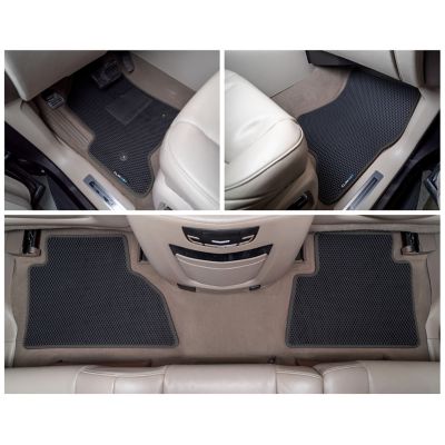 CLIM ART Custom Fit Floor Mats for Cadillac Escalade 15-20, Honeycomb Dirtproof & Waterproof Technology, All-Weather