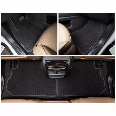 CLIM ART Custom Floor Mats for Cadillac XT5 17-23 Honeycomb Technology Anti-Dirt and Waterproof All Weather Floor Mats & Cargo Liners