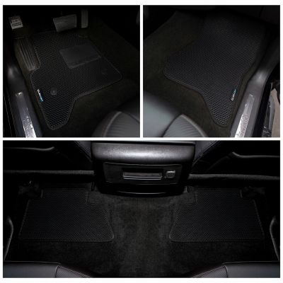 CLIM ART Custom Fit Floor Mats for Chevy Silverado 14-18 Crew Cab, Honeycomb Dirtproof & Waterproof Technology, All-Weather