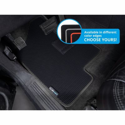 Image showing  Custom Fit Floor Mats for Chevy Silverado 07-13 Extended Cab, Honeycomb Dirtproof & Waterproof Technology, All-Weather