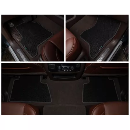 CLIM ART Custom Floor Mats for Chevy Tahoe 15-20 Honeycomb Technology Dirt-Proof and Waterproof All-Weather Floor Mats & Cargo Liners