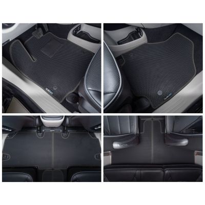 CLIM ART Custom Fit Floor Mats for Chrysler Pacifica 17-23, Honeycomb Dirtproof & Waterproof Technology, All-Weather