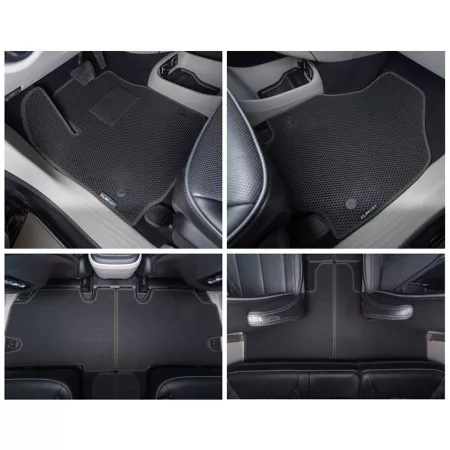 CLIM ART Custom Floor Mats for Chrysler Pacifica 17-23 Honeycomb Technology Anti-Dirt and Waterproof All Weather Floor Mats & Cargo Liners