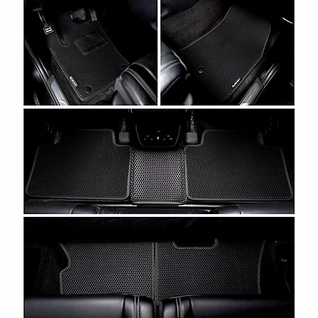 CLIM ART Custom Fit Floor Mats for Dodge Durango 11-12, Honeycomb Dirtproof & Waterproof Technology, All-Weather