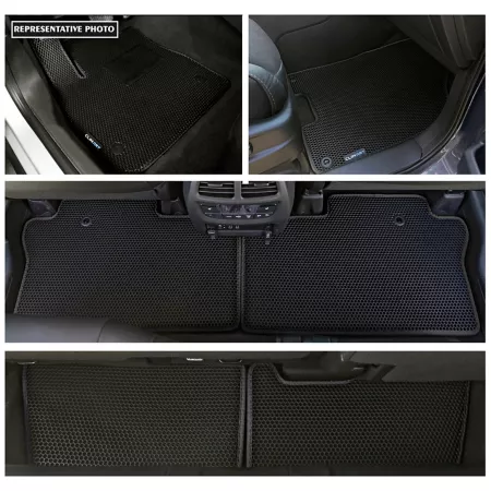 CLIM ART Custom Floor Mats for Ford Expedition 18-23 Honeycomb Technology Anti-Dirt and Waterproof All Season Floor Mats & Cargo Liners