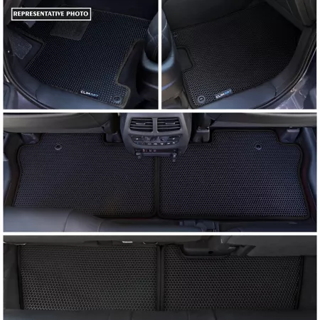 CLIM ART Custom Floor Mats for Ford Explorer 20-23 Honeycomb Technology Anti-Dirt and Waterproof All Weather Floor Mats & Cargo Liners