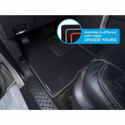 Image showing  Custom Fit Floor Mats for Ford F150 09-14 SuperCab, Honeycomb Dirtproof & Waterproof Technology, All-Weather