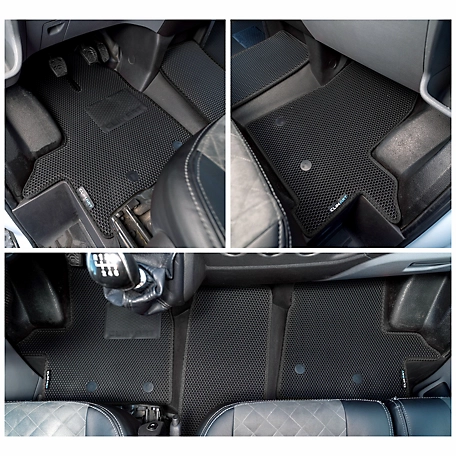CLIM ART Custom Fit Floor Mats for Ford Transit 15-21, Honeycomb Dirtproof & Waterproof Technology, All-Weather