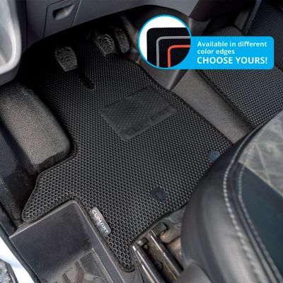 Image showing  Custom Fit Floor Mats for Ford Transit 15-21, Honeycomb Dirtproof & Waterproof Technology, All-Weather
