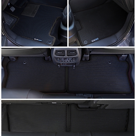 CLIM ART Custom Fit Floor Mats for Honda Pilot 16-22, Honeycomb Dirtproof & Waterproof Technology, All-Weather