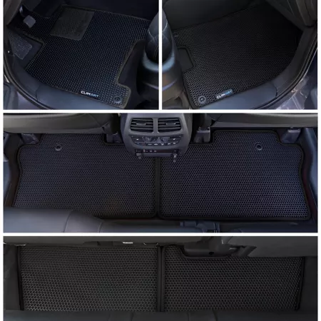 CLIM ART Custom Floor Mats for Honda Pilot 16-22 Honeycomb Technology Anti-Dirt and Waterproof All Season Floor Mats & Cargo Liners