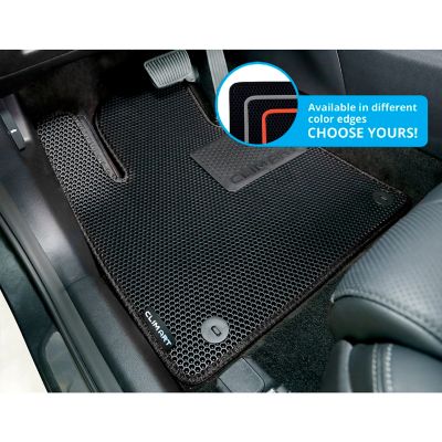 Image showing  Custom Fit Floor Mats for Hyundai Santa Fe 19-20, Honeycomb Dirtproof & Waterproof Technology, All-Weather