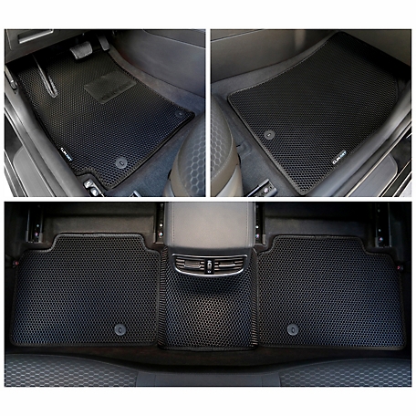 CLIM ART Custom Fit Floor Mats for Hyundai Elantra 17-20, Honeycomb Dirtproof & Waterproof Technology, All-Weather