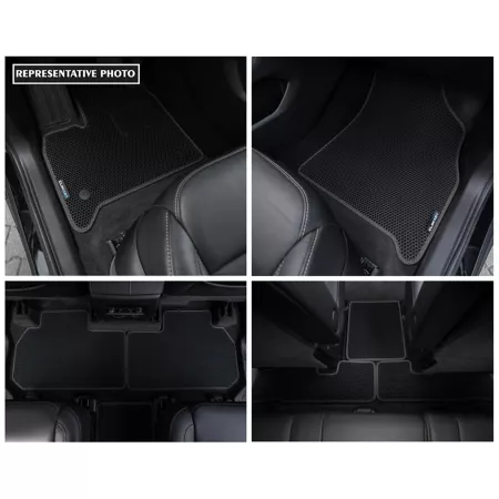 CLIM ART Custom Floor Mats for Hyundai Palisade 20-23 Honeycomb Technology Anti-Dirt and Waterproof All Weather Floor Mats & Cargo Liners