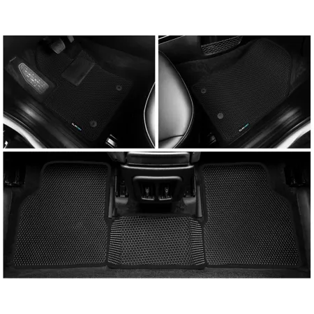 CLIM ART Custom Floor Mats for Jeep Compass 17-23 Honeycomb Technology Anti-Dirt and Waterproof All Weather Floor Mats & Cargo Liners