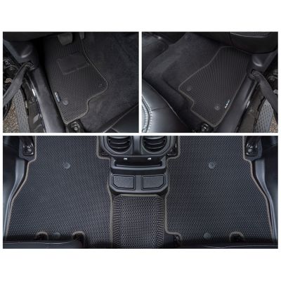 CLIM ART Custom Fit Floor Mats for Jeep Wrangler JL 18-23, Honeycomb Dirtproof & Waterproof Technology, All-Weather