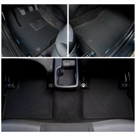 CLIM ART Custom Floor Mats for Kia Soul 20-23 Honeycomb Technology Anti-Dirt and Waterproof All Weather Floor Mats & Cargo Liners