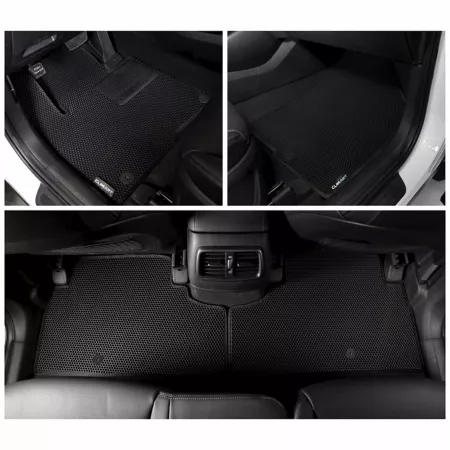 CLIM ART Custom Floor Mats for Kia Sorento 16-20 Honeycomb Technology Anti-Dirt and Waterproof All Season Floor Mats & Cargo Liners