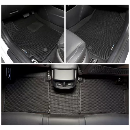 CLIM ART Custom Floor Mats for Kia Forte 19-23 Honeycomb Technology Anti-Dirt and Waterproof All Weather Floor Mats & Cargo Liners