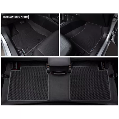 CLIM ART Custom Floor Mats for Kia Telluride 20-23 Honeycomb Technology Dirt-Proof and Waterproof All-Weather Floor Mats & Cargo Liners