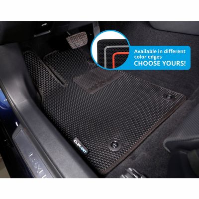 Image showing  Custom Fit Floor Mats for Lexus ES 19-23, Honeycomb Dirtproof & Waterproof Technology, All-Weather