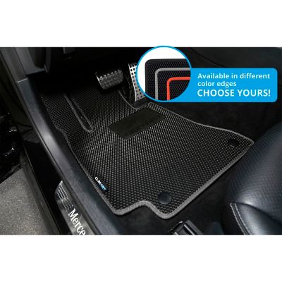 Image showing  Custom Fit Floor Mats for Mercedes C 15-23, Honeycomb Dirtproof & Waterproof Technology, All-Weather