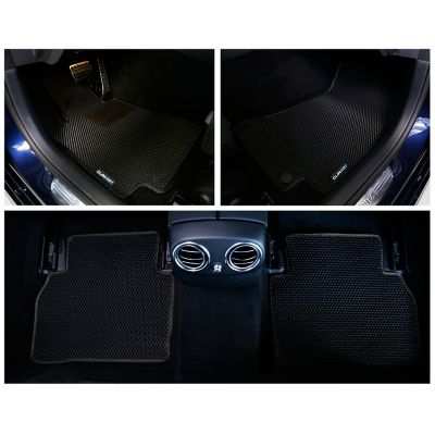 CLIM ART Custom Fit Floor Mats for Mercedes E-Class 17-22, Honeycomb Dirtproof & Waterproof Technology, All-Weather