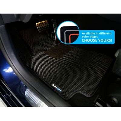Image showing  Custom Fit Floor Mats for Mercedes E-Class 17-22, Honeycomb Dirtproof & Waterproof Technology, All-Weather