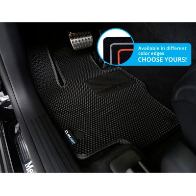 Image showing  Custom Fit Floor Mats for Mercedes GLS 20-23, Honeycomb Dirtproof & Waterproof Technology, All-Weather
