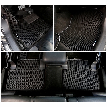 CLIM ART Custom Fit Floor Mats for Mitsubishi Outlander 14-21, Honeycomb Dirtproof & Waterproof Technology, All-Weather