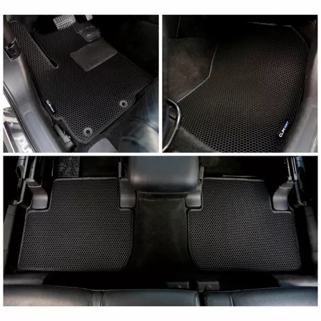 CLIM ART Custom Floor Mats for Mitsubishi Outlander 14-21 Honeycomb Technology Anti-Dirt and Waterproof All Weather Floor Mats & Cargo Liners