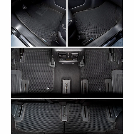 CLIM ART Custom Fit Floor Mats for Nissan Pathfinder 13-21, Honeycomb Dirtproof & Waterproof Technology, All-Weather